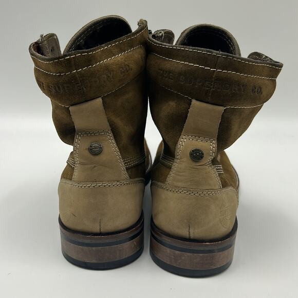 THE SUPERDRY CO. EDMOND COGNAC MENS LEATHER BOOT SIZE 12 main image 8